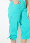 Comfort Waist Bungee Cargo Capri, , alternate image number null
