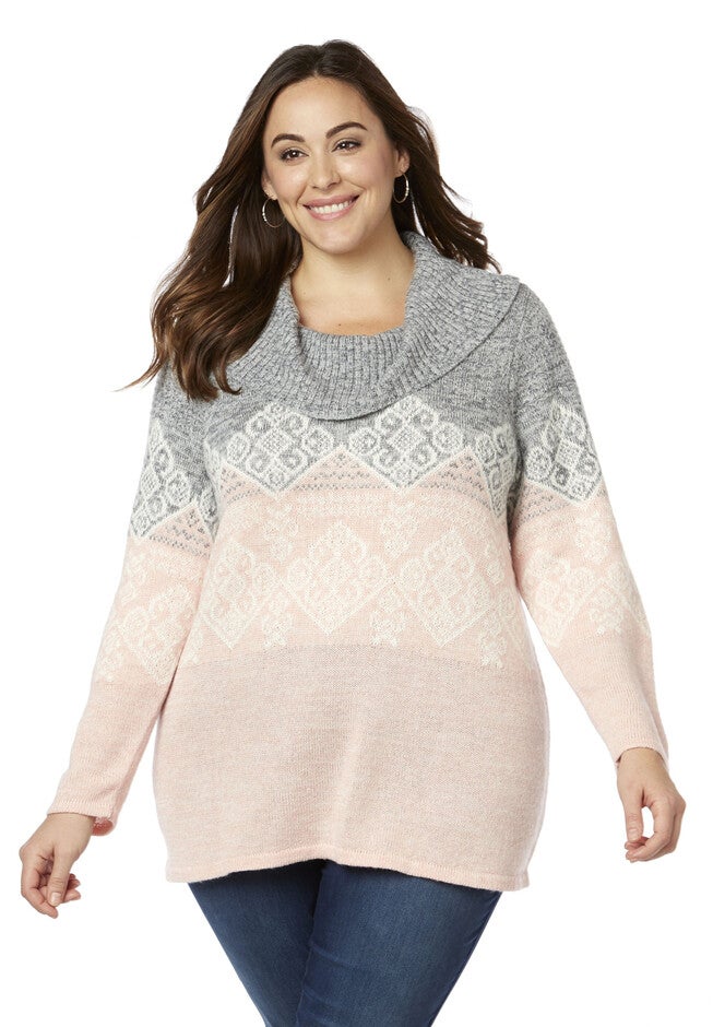 Whimsy Statement Sweater, PINK CHAMPAGNE, hi-res image number null