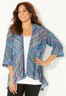 Georgette Cascade Kimono, WATERFALL SCARF PRINT, hi-res image number null