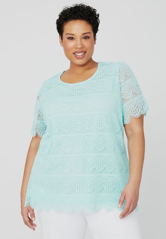 Waves of Lace Top, CANAL BLUE, hi-res image number 0