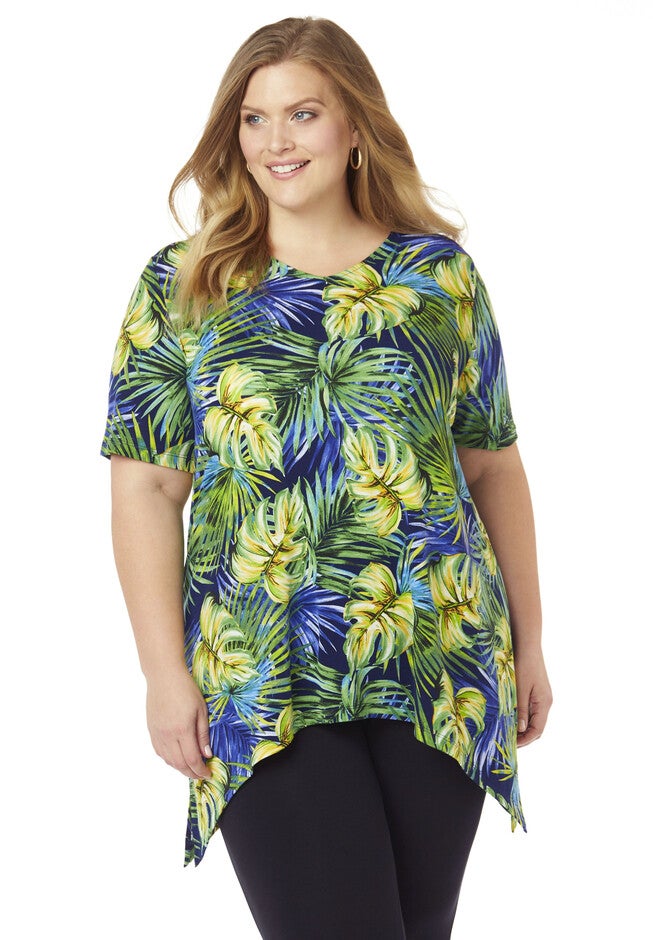 Tropical Evening Top, MARINER NAVY, hi-res image number 0