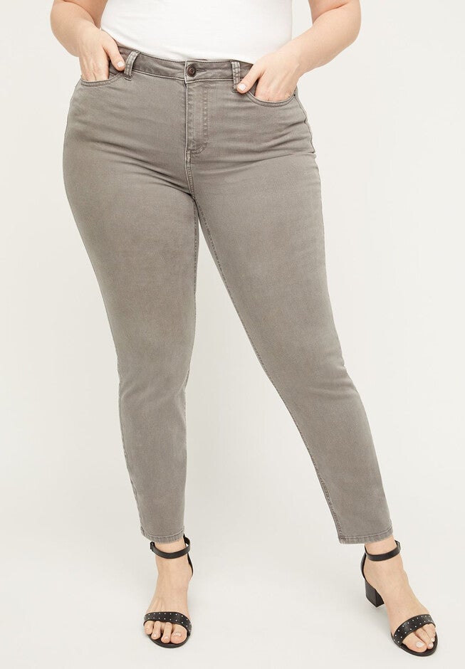 The Grey Twill Jegging, SILVER FILIGREE, hi-res image number 0