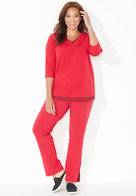 Suprema® Top and Pant Set, CLASSIC RED, hi-res image number null