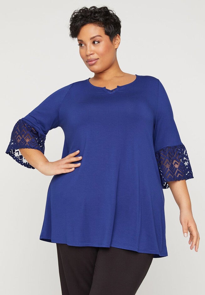 AnyWear Imperial Tunic Top, GALAXY BLUE, hi-res image number null