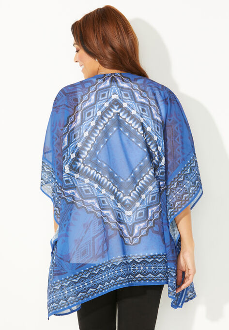 Scarf Print Kimono, , on-hover image number null
