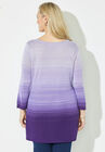 Pointelle Ombre Pullover Sweater, , on-hover image number null