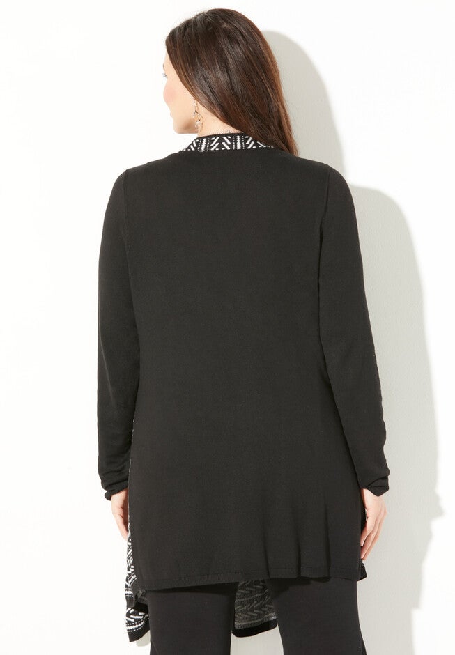 Jacquard Cardigan, , on-hover image number 1