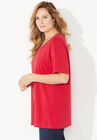 Suprema® Ultra-Soft Scoopneck Tee, , alternate image number null