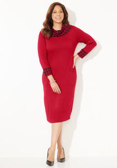 Cowl Neck Sweater Dress