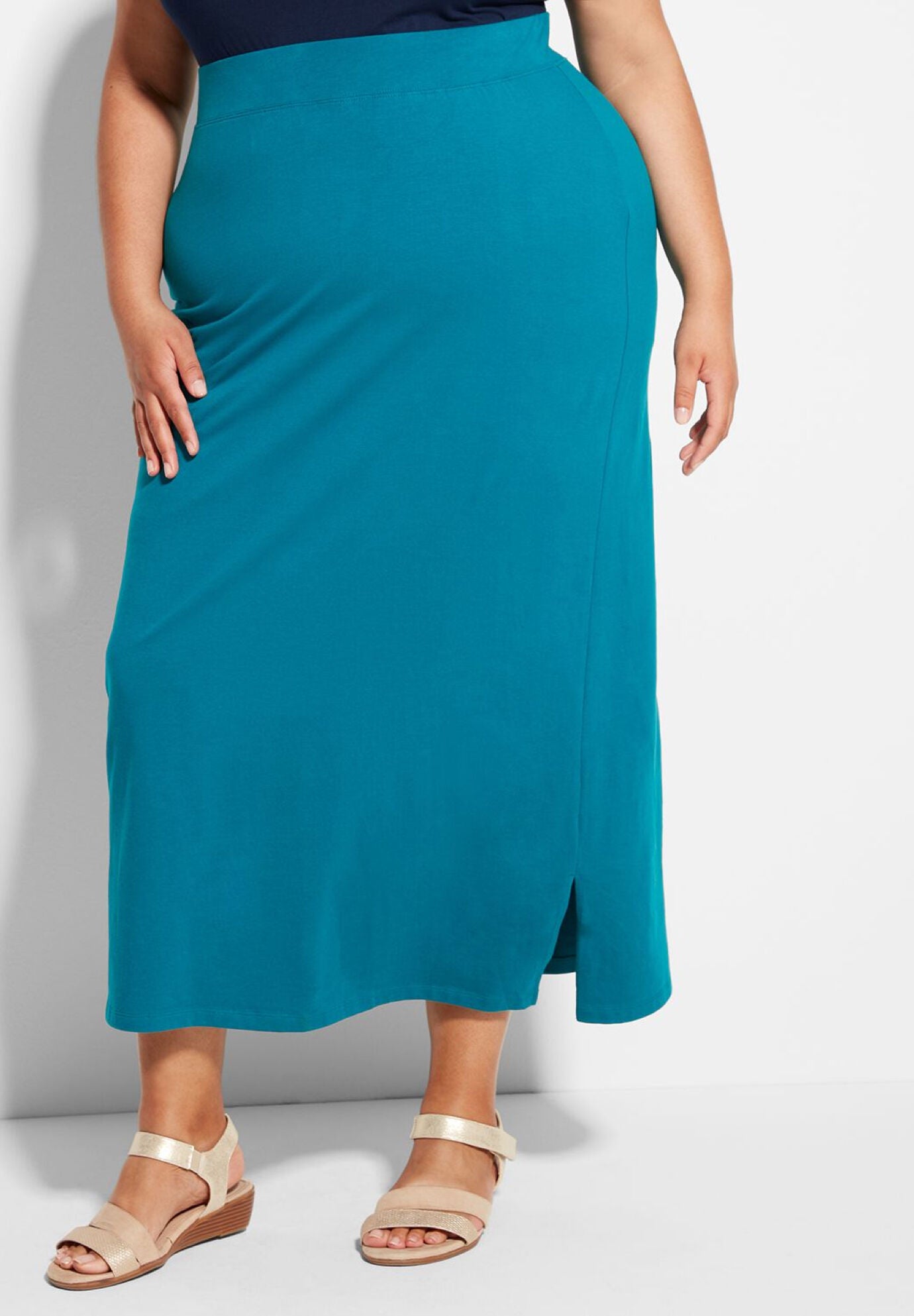 plus size petite maxi skirt