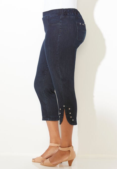 Sparkle Hem Capri, , alternate image number null
