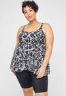 Shadow Breeze Tankini Top, TIE DYE BLACK, hi-res image number null