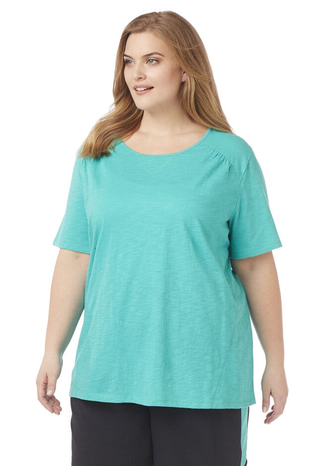 On The Right Path Cutout Tee, WARM TURQUOISE, hi-res image number null