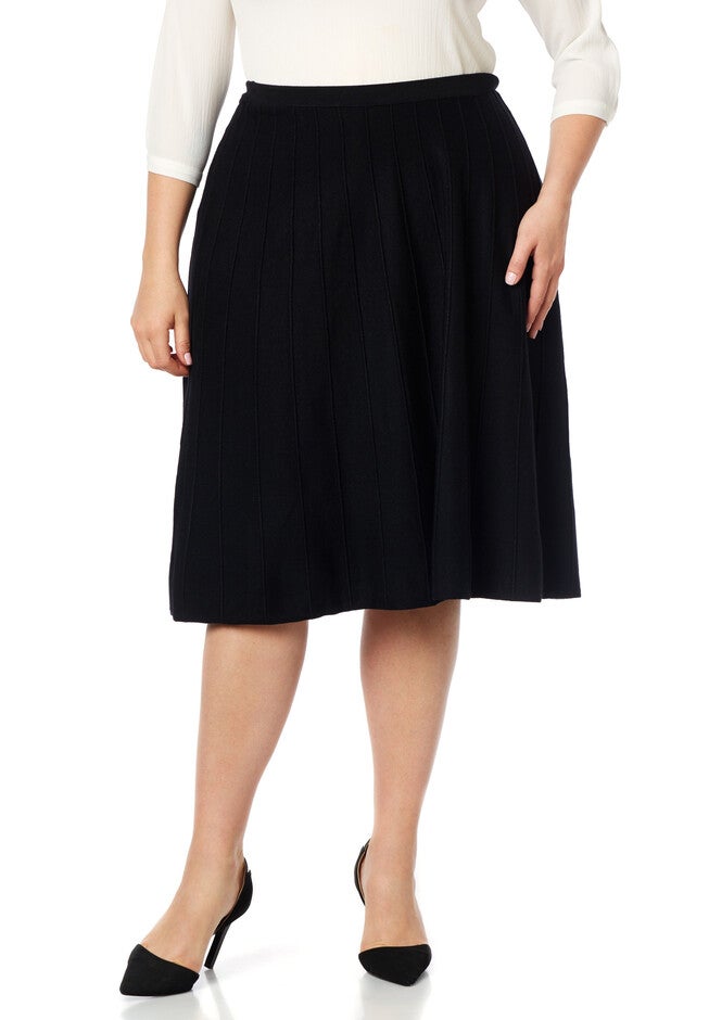 Classic Chic Sweater Skirt, BLACK, hi-res image number null