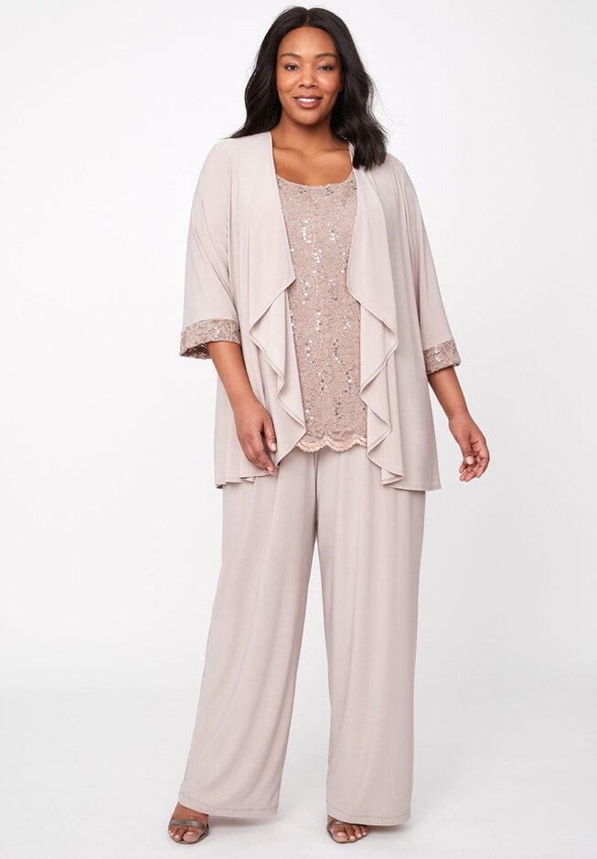 Evening Shine Pantsuit, CHAI LATTE, hi-res image number 0