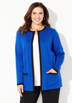 Ponte Jewel Neck Blazer