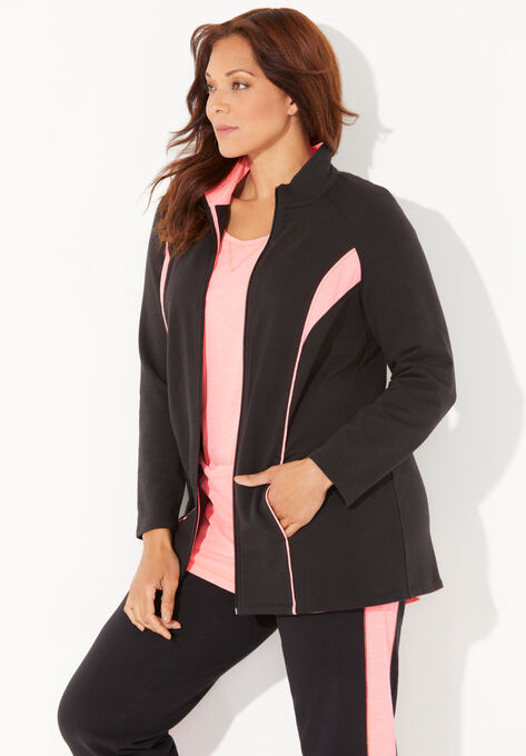 Glam French Terry Active Jacket, , alternate image number null