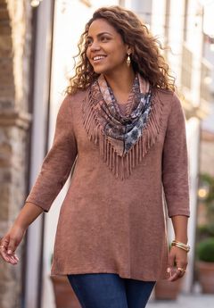 Impossibly Soft Tunic & Scarf Duet