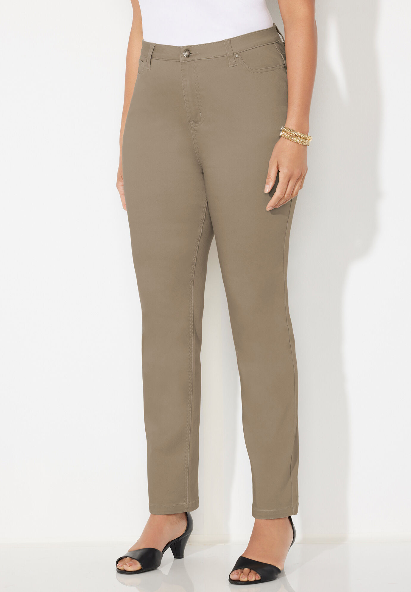 Buy Vero Moda Light Brown Straight Fit High rise Pants for Women Online @  Tata CLiQ