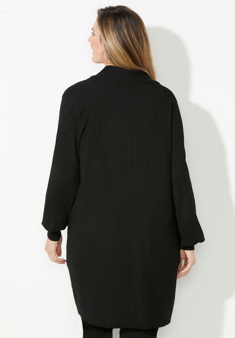 Liz&Me™ Draped Cardigan, , on-hover image number null