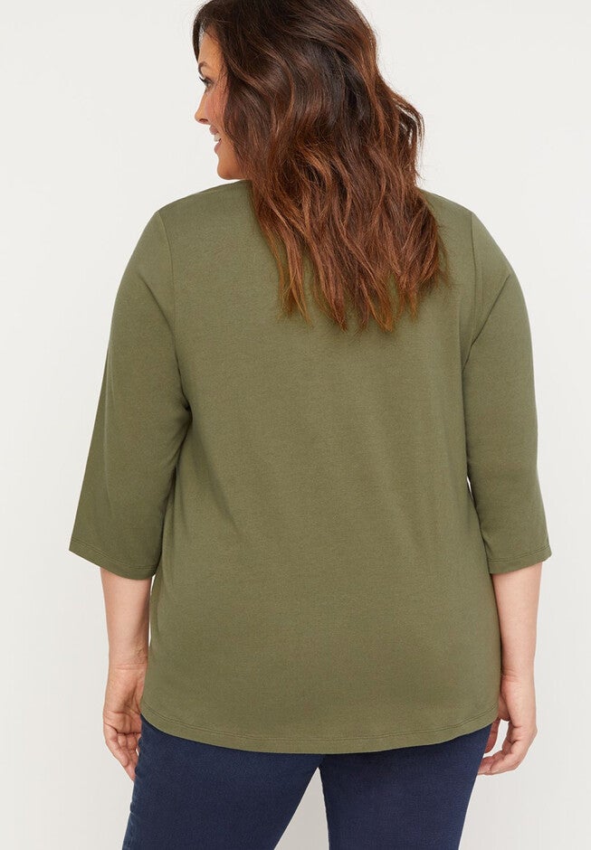 Suprema Cutout-Neck Top, , on-hover image number null