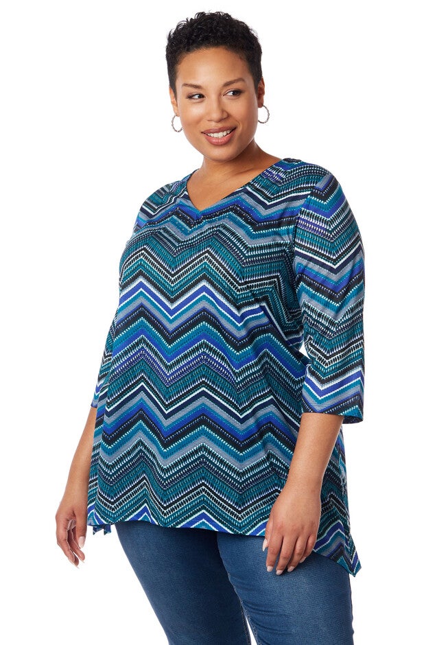 Sparkling Snowflake Top, EQUINOX BLUE, hi-res image number 0