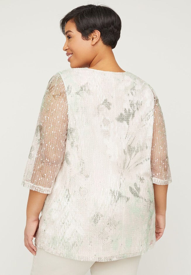 Poppy Tunic Top With Sequins, , on-hover image number null