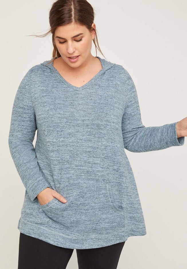 ComfySoft Hooded Tunic, BLUE, hi-res image number 0