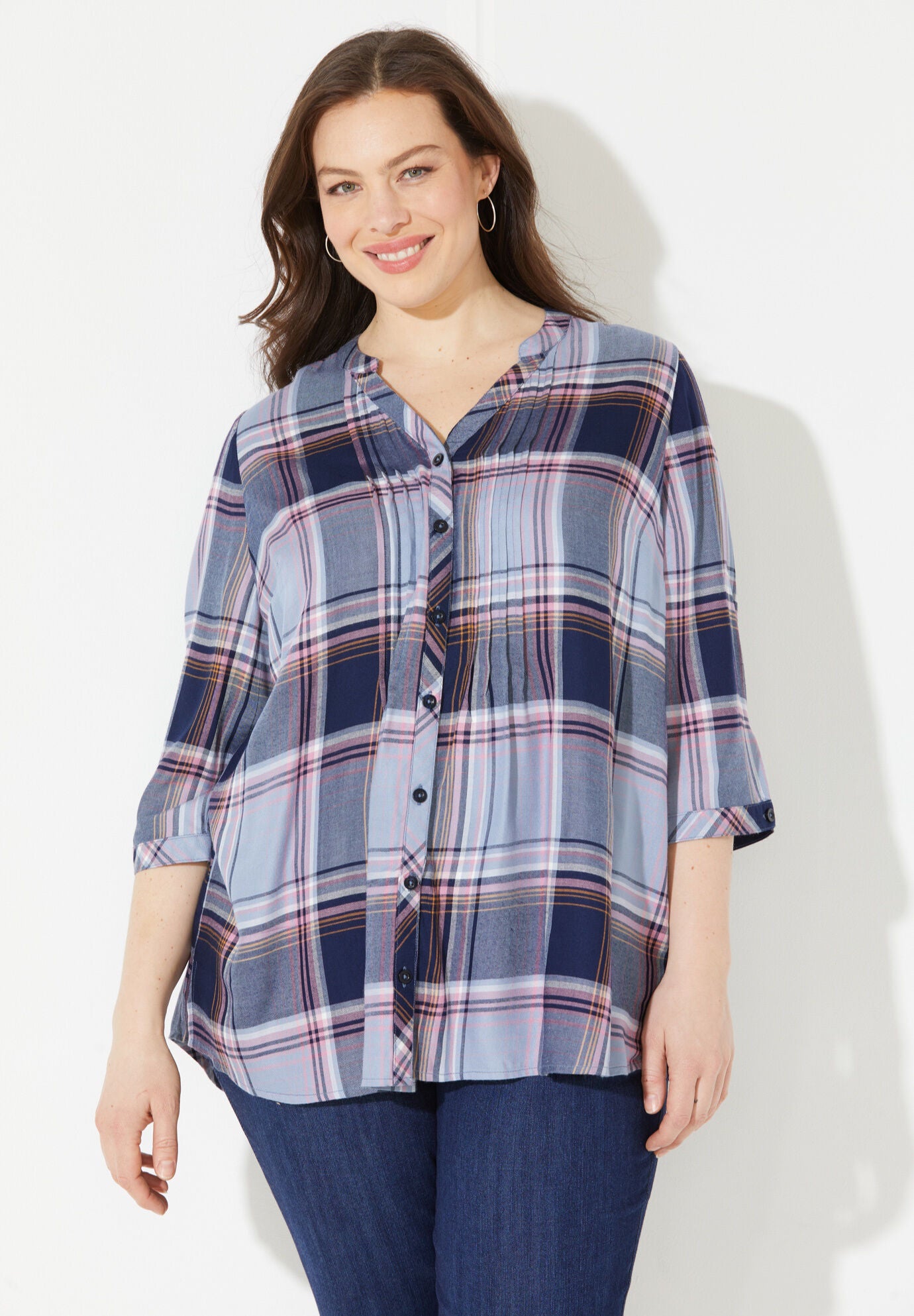 Featherweight Plaid Tunic, , alternate image number 3