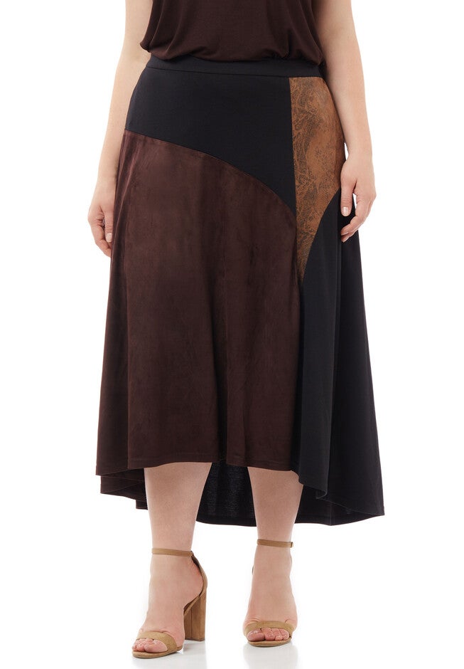 Black Label City Block Skirt, CHOCOLATE GANACHE, hi-res image number null