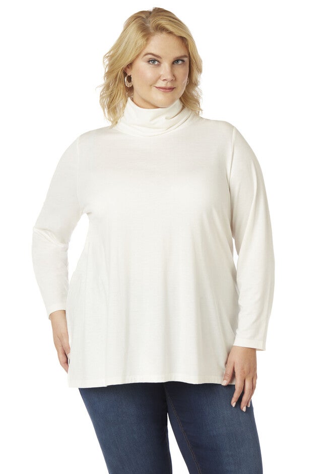 Swing Turtleneck, COCONUT MILK, hi-res image number null