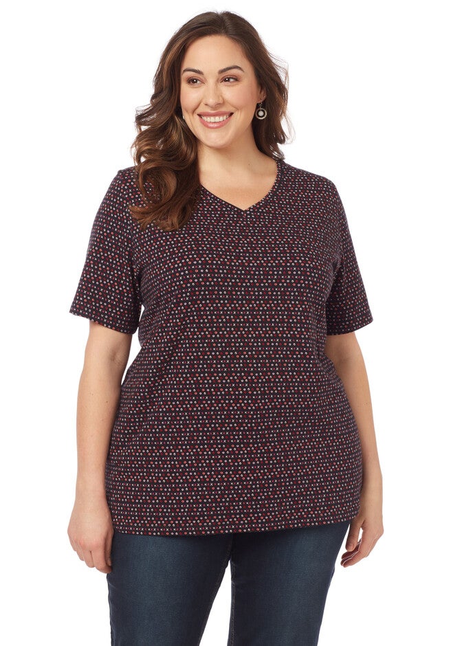 XOXO Short-Sleeve Tee, BLACK, hi-res image number null