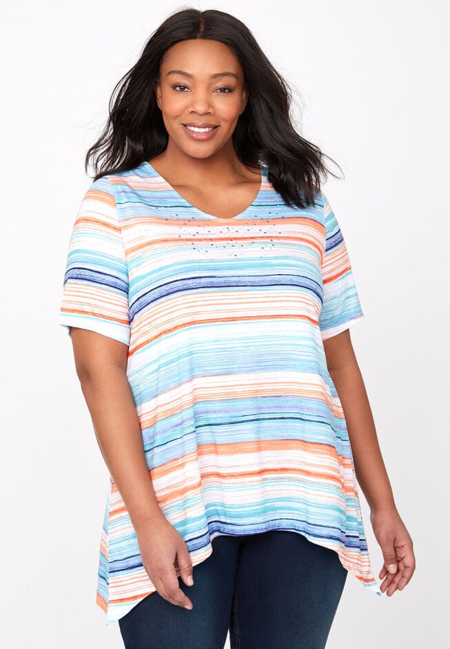 Hawaiian Sparkle Top, BLUE HAWAIIAN, hi-res image number null