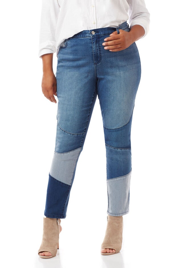 Patchwork Jean, ENDLESS BLUE, hi-res image number null