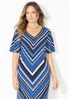 Long V-Neck Beaded Maxi Dress, , alternate image number null