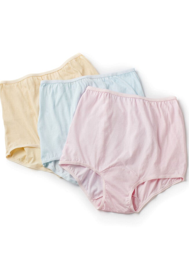 3-Pack Cotton Panties, ASSORTED, hi-res image number 0