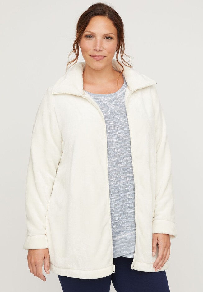 Active Fleece Jacket, BUTTERCREAM, hi-res image number null