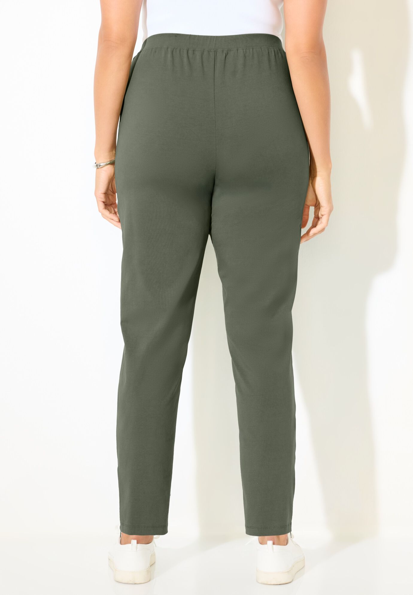 Suprema&reg; Studio Slim Leg Zip Pant, OLIVE GREEN, on-hover image number 1