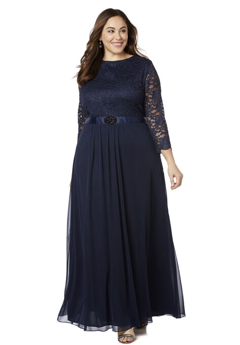 Bel Canto Gown, MARINER NAVY, hi-res image number null