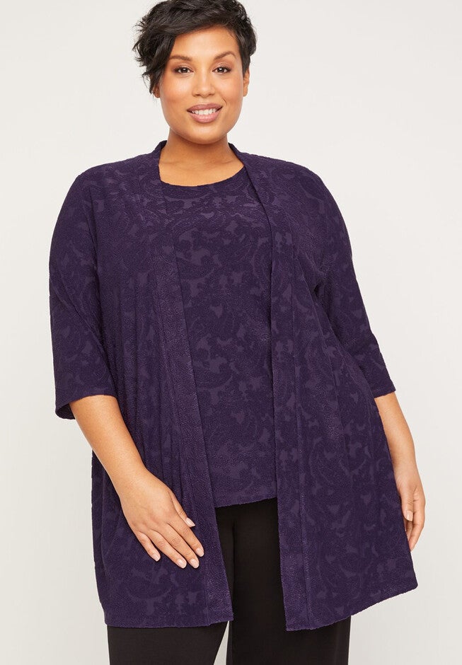 AnyWear Paisley Peak Overpiece, BLACK CALLA, hi-res image number 0