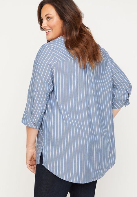 Hartfield Buttonfront Tunic Top, , on-hover image number null