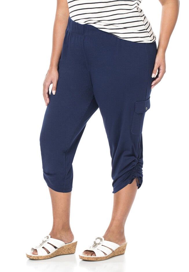 Cargo Knit Capri, MARINER NAVY, hi-res image number null