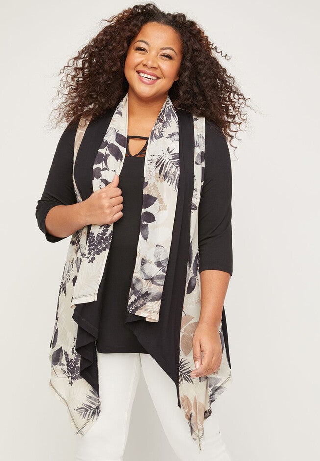 Paisley Hollows Vest, BLACK, hi-res image number null