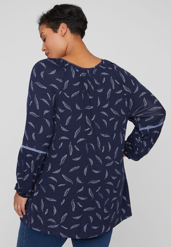 Feather Peasant Top, , on-hover image number null