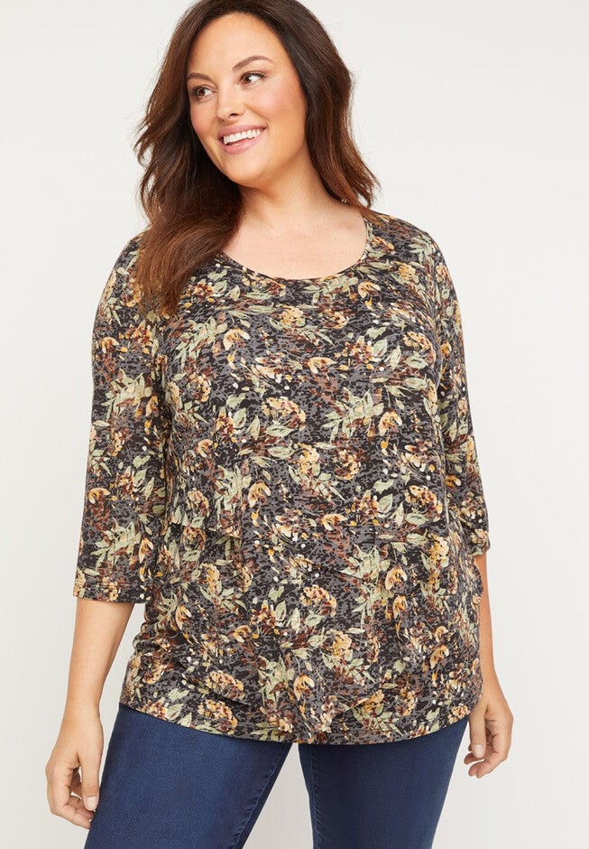 Fullerton Layered Top, MULTI FLORAL, hi-res image number null