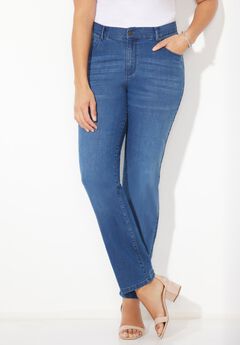 Plus Size Jeans With Elastic Waistband