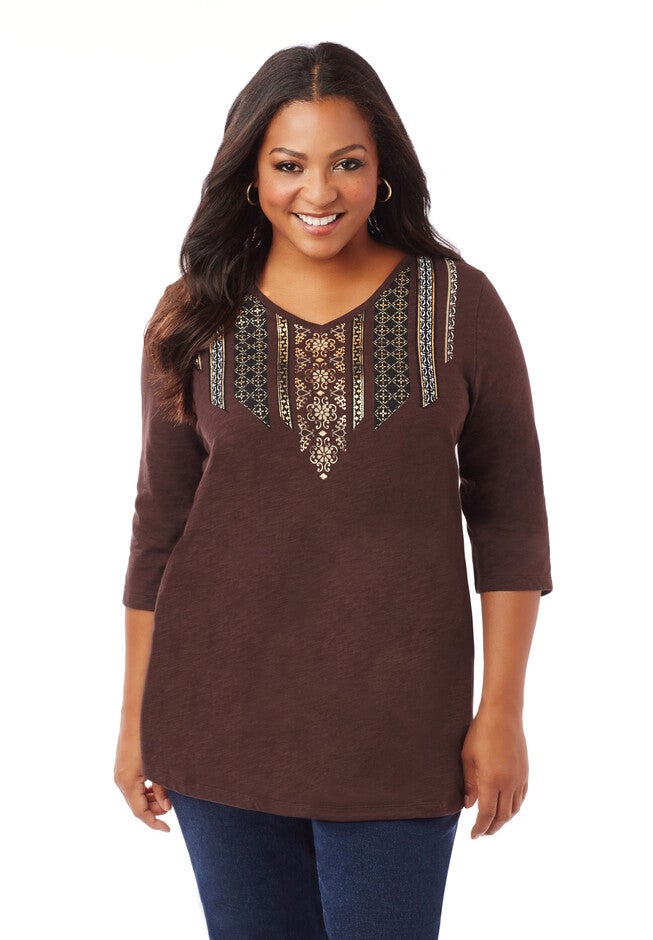 Fall Flair Tee, CHOCOLATE GANACHE, hi-res image number null