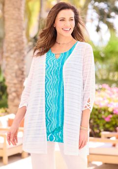 Shadowstripe Burnout Cardigan