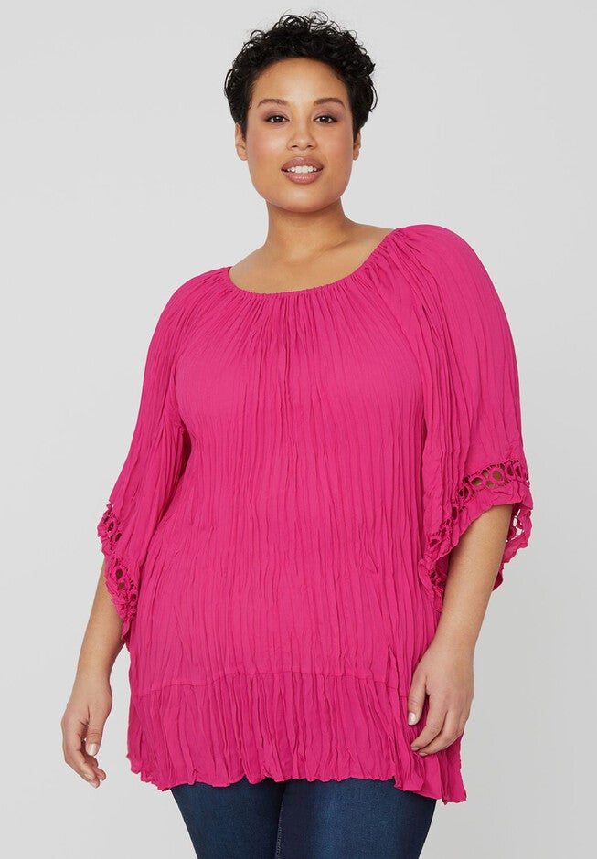 Elegant Portico Blouse, FESTIVAL FUCHSIA, hi-res image number null