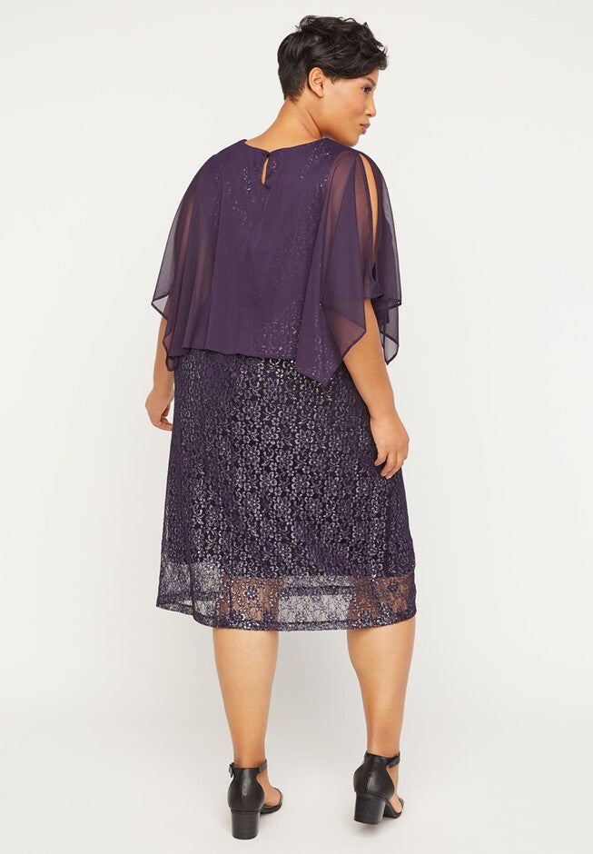 Amethyst Shimmer Dress, , on-hover image number 1